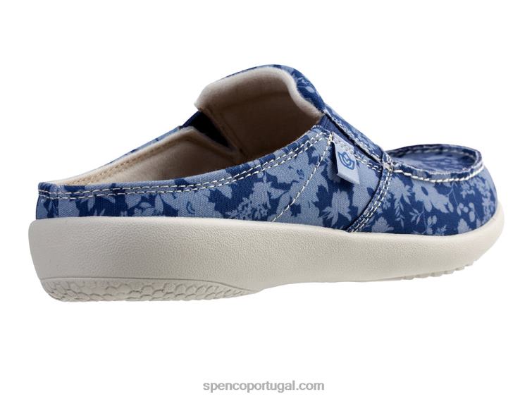 Spenco Footwear azul profundo sesta vintage floral 648F297 mulheres