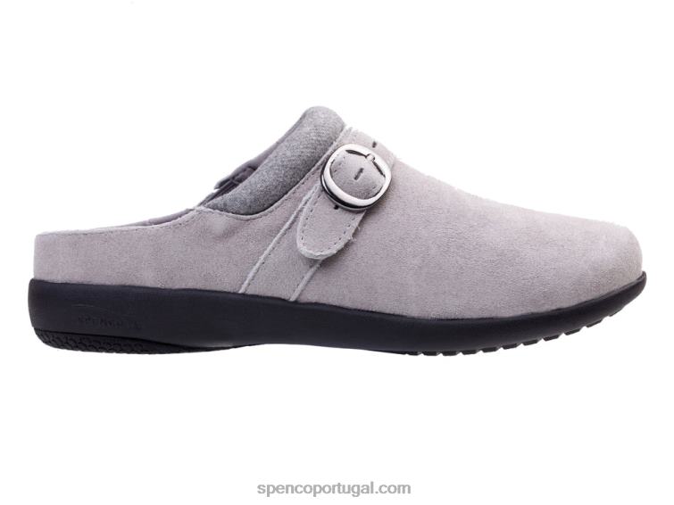 Spenco Footwear carvão camurça ashley 648F372 mulheres