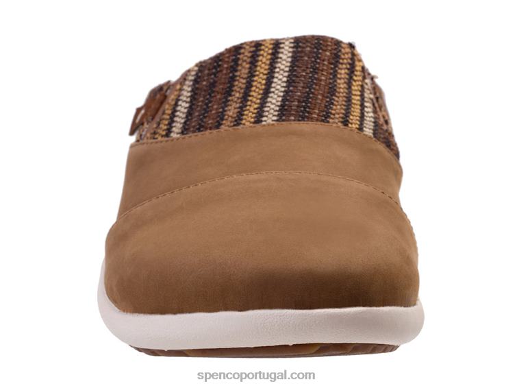 Spenco Footwear chocolate siesta nuevo stripe 648F401 mulheres