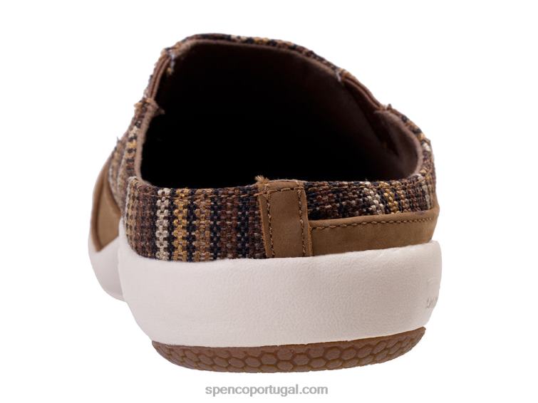 Spenco Footwear chocolate siesta nuevo stripe 648F401 mulheres