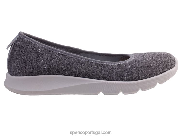 Spenco Footwear cinza glaciar camisa elástica diária clássica 648F502 mulheres