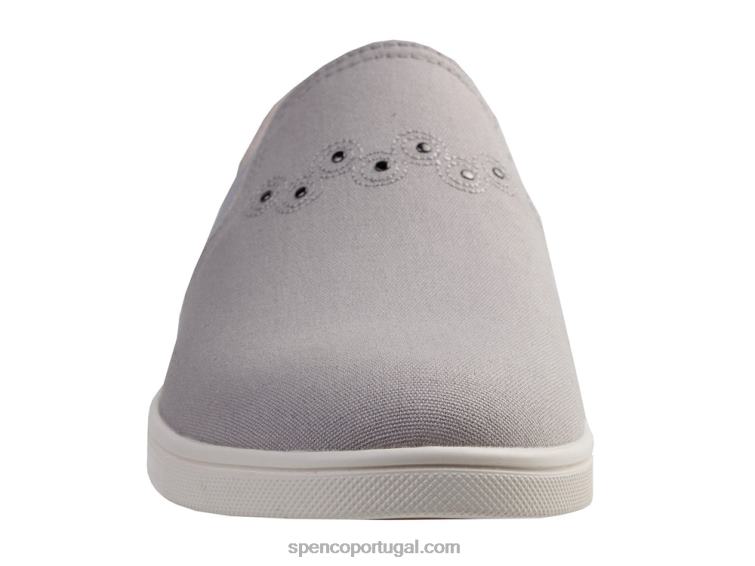 Spenco Footwear cinza lona à beira-mar 648F290 mulheres