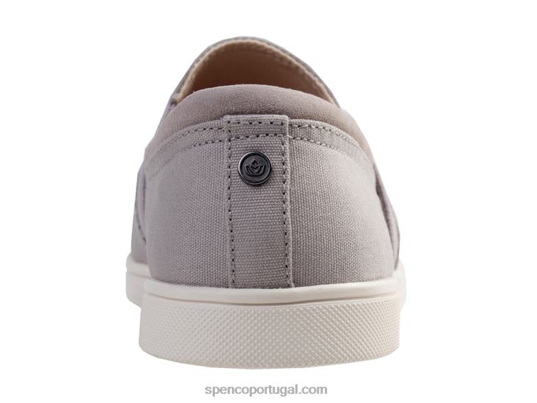 Spenco Footwear cinza lona à beira-mar 648F290 mulheres
