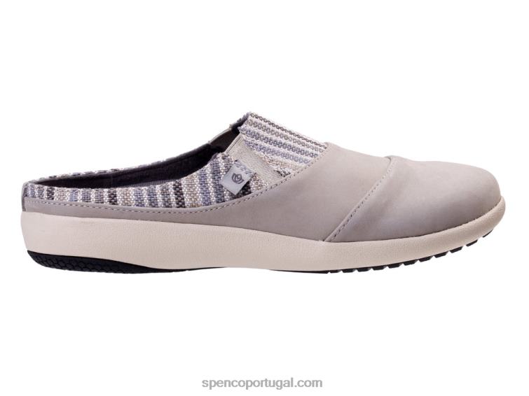 Spenco Footwear cinza siesta nuevo stripe 648F402 mulheres