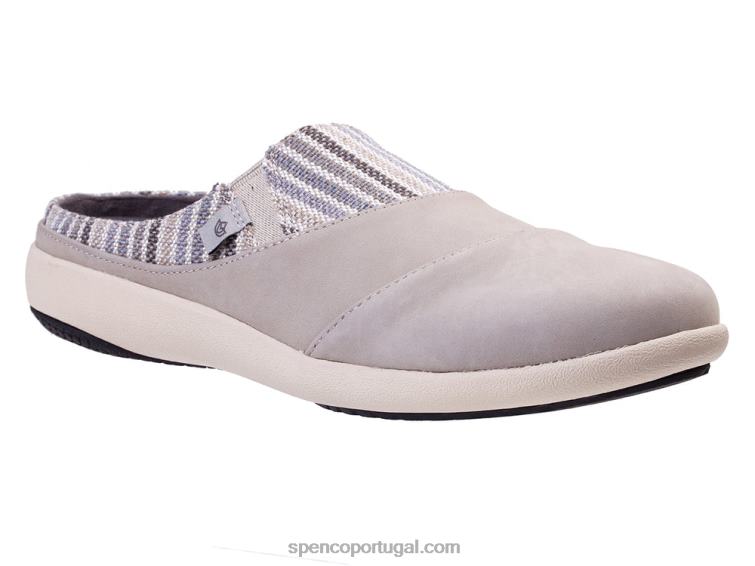 Spenco Footwear cinza siesta nuevo stripe 648F402 mulheres