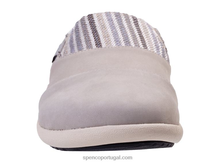 Spenco Footwear cinza siesta nuevo stripe 648F402 mulheres