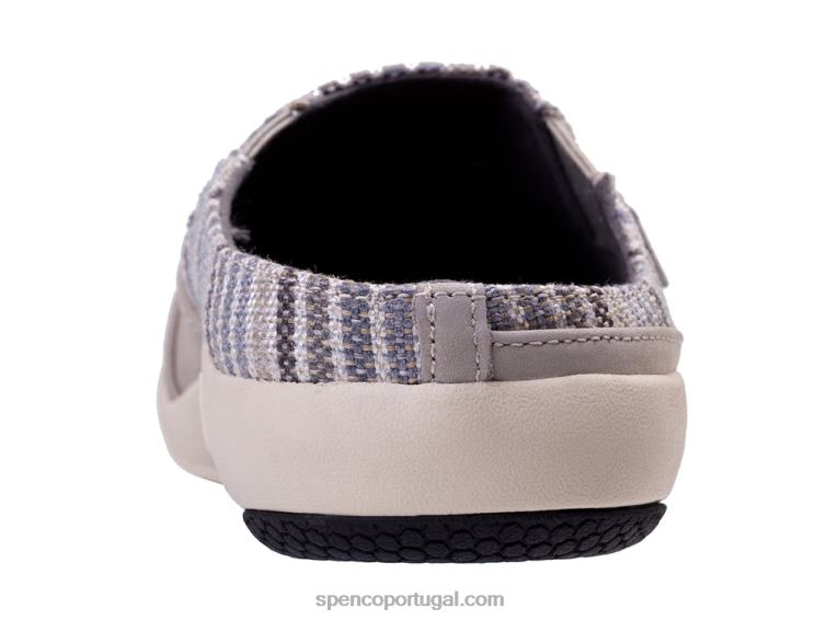 Spenco Footwear cinza siesta nuevo stripe 648F402 mulheres