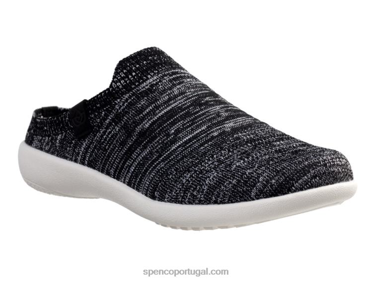Spenco Footwear corante espacial preto utopia spacedye 648F329 mulheres