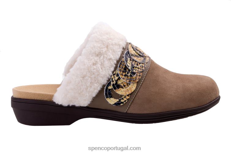 Spenco Footwear fóssil ojai tamanco aconchegante 648F554 mulheres