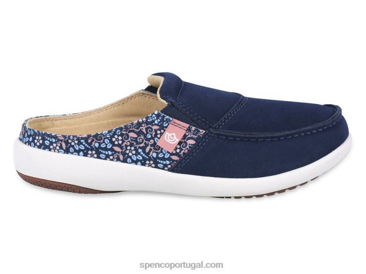 Spenco Footwear flor de pavão sesta via padrão 648F621 mulheres