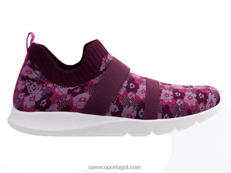 Spenco Footwear fuschia karma stretch floral 648F523 mulheres