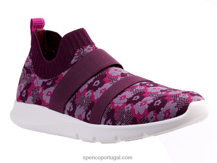 Spenco Footwear fuschia karma stretch floral 648F523 mulheres