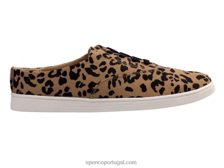 Spenco Footwear leopardo bronzeado estampa de leopardo khloe kick 648F310 mulheres