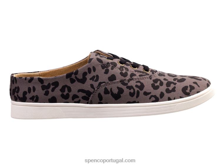 Spenco Footwear leopardo carvão estampa de leopardo khloe kick 648F308 mulheres