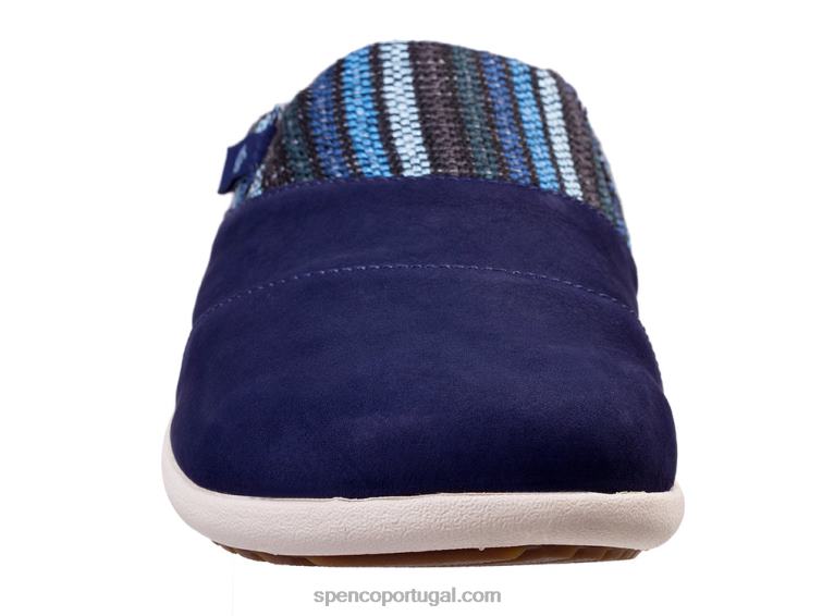 Spenco Footwear marinha siesta nuevo stripe 648F399 mulheres