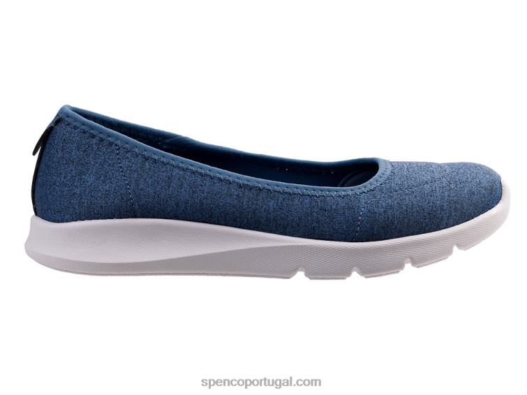 Spenco Footwear pedra azul camisa elástica diária clássica 648F501 mulheres