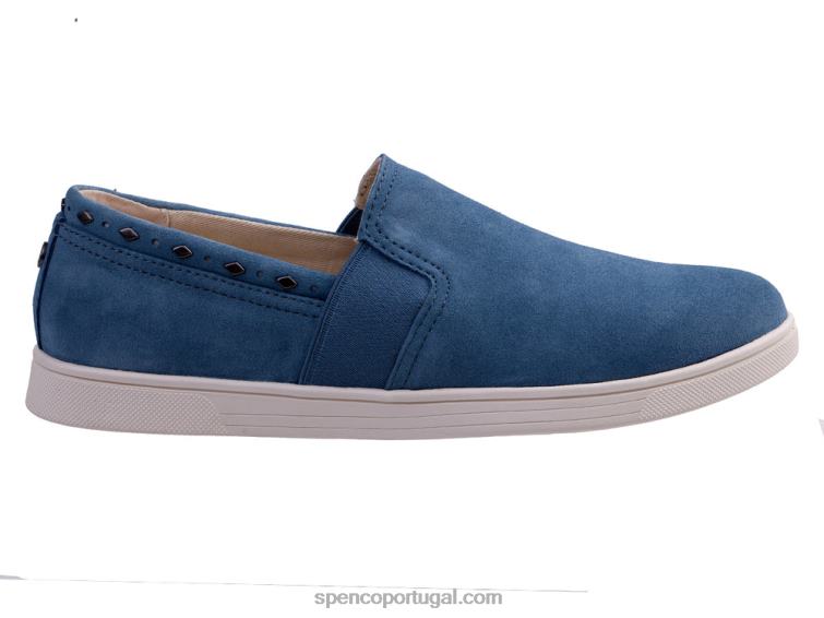 Spenco Footwear pedra azul rebite santa barbara clássico 648F488 mulheres