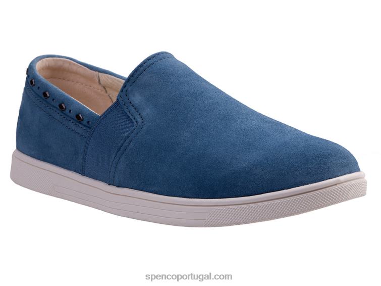 Spenco Footwear pedra azul rebite santa barbara clássico 648F488 mulheres