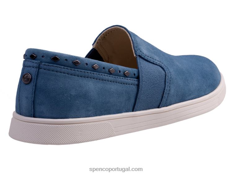 Spenco Footwear pedra azul rebite santa barbara clássico 648F488 mulheres