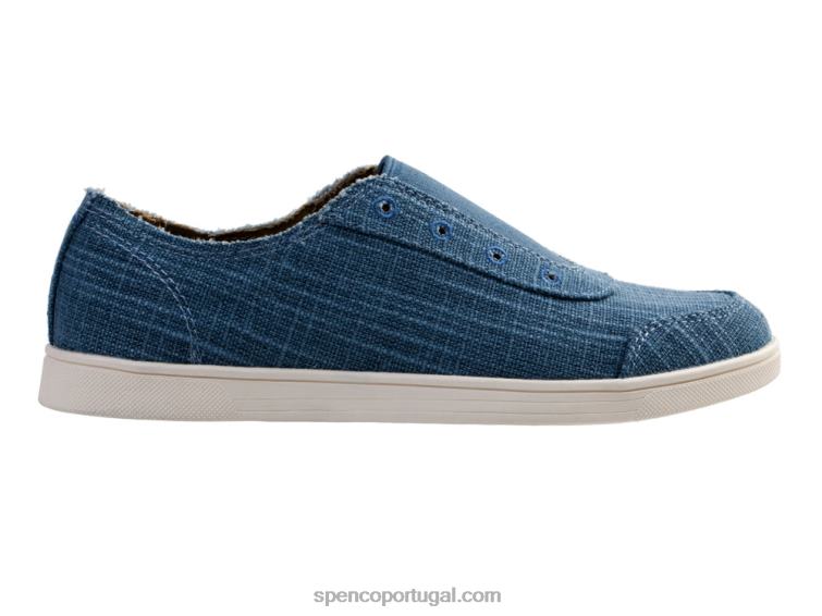 Spenco Footwear pedra azul tela de santa maria 648F319 mulheres