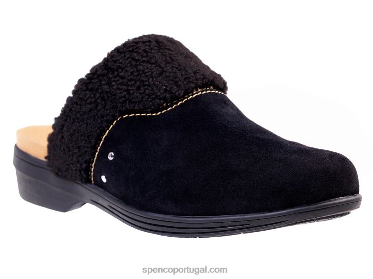 Spenco Footwear preto Northridge aconchegante 648F419 mulheres