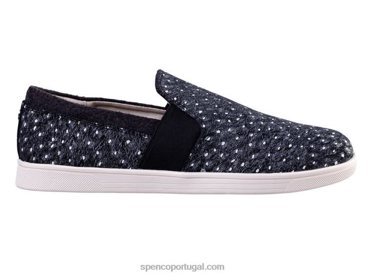 Spenco Footwear preto avestruz santa cruz 648F405 mulheres