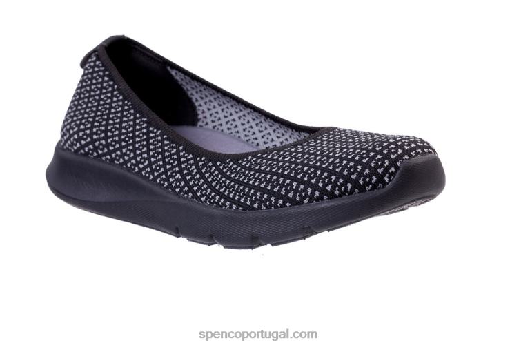 Spenco Footwear preto clássico de batik trecho diário 648F465 mulheres