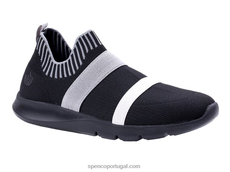 Spenco Footwear preto karma stretch clássico 648F586 mulheres