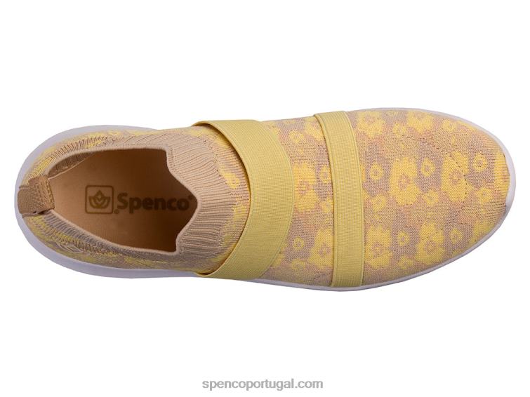 Spenco Footwear preto karma stretch floral 648F521 mulheres