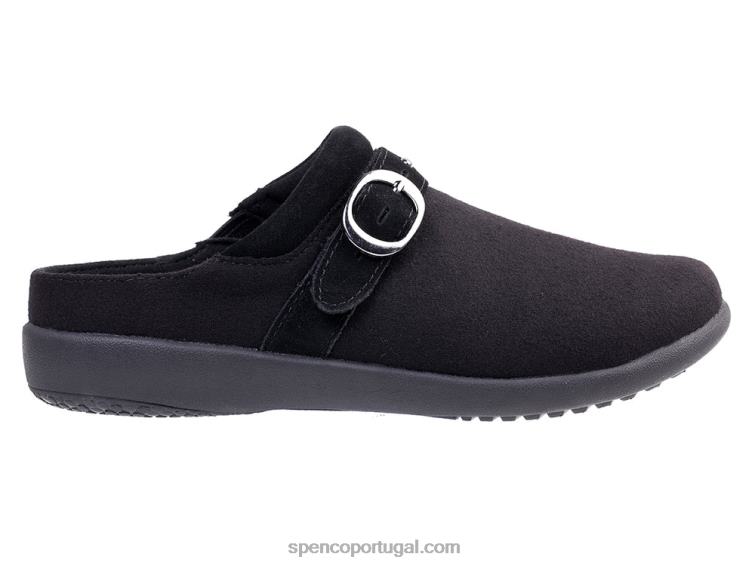 Spenco Footwear preto lã ashley 648F439 mulheres