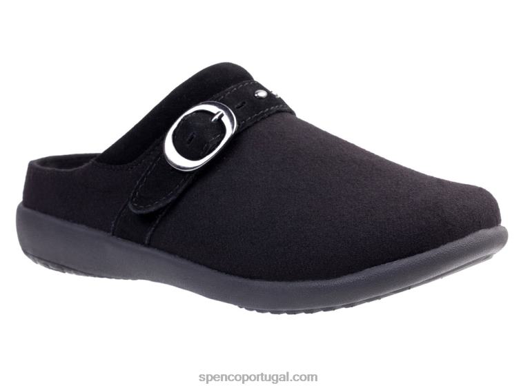 Spenco Footwear preto lã ashley 648F439 mulheres