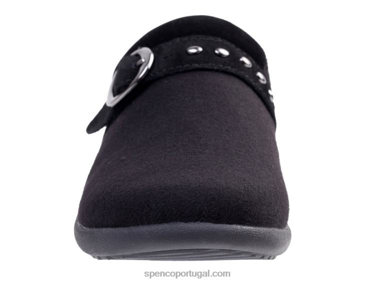 Spenco Footwear preto lã ashley 648F439 mulheres