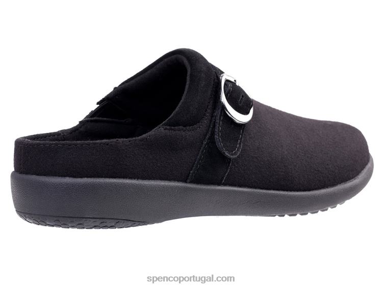Spenco Footwear preto lã ashley 648F439 mulheres