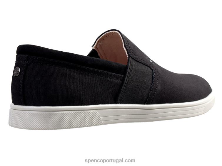 Spenco Footwear preto lona à beira-mar 648F289 mulheres