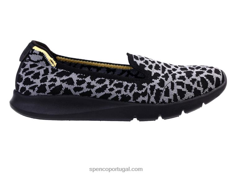 Spenco Footwear preto épico estiramento girafa clássico 648F505 mulheres