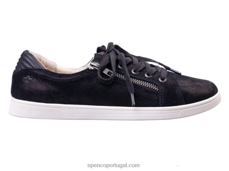 Spenco Footwear preto santa catalina 648F410 mulheres
