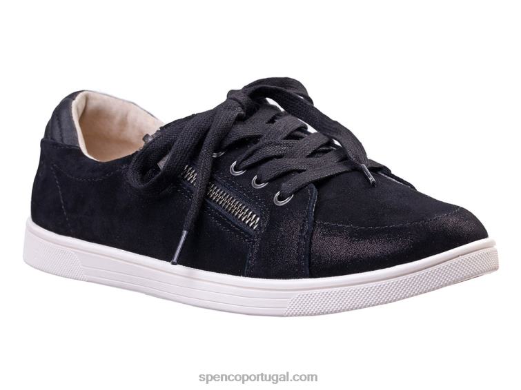 Spenco Footwear preto santa catalina 648F410 mulheres