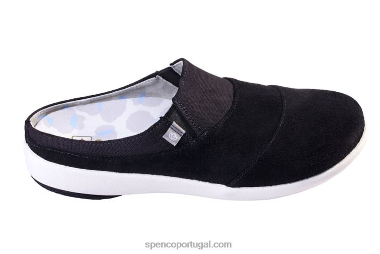 Spenco Footwear preto sesta bokeh em camadas 648F630 mulheres