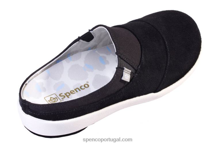 Spenco Footwear preto sesta bokeh em camadas 648F630 mulheres