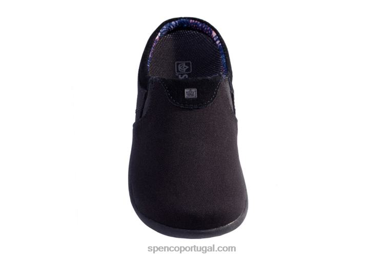 Spenco Footwear preto sesta nova perfurada 648F625 mulheres