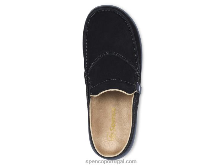 Spenco Footwear preto sesta via 648F615 mulheres