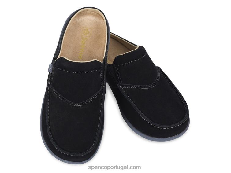 Spenco Footwear preto sesta via 648F615 mulheres