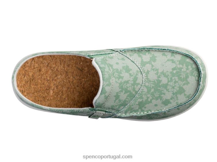 Spenco Footwear preto sesta vintage floral 648F296 mulheres