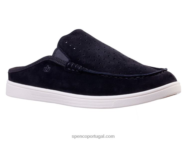Spenco Footwear preto st. Maarten perfurado 648F383 mulheres