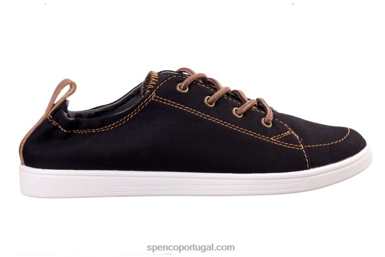 Spenco Footwear preto tela santa clara clássica 648F459 mulheres
