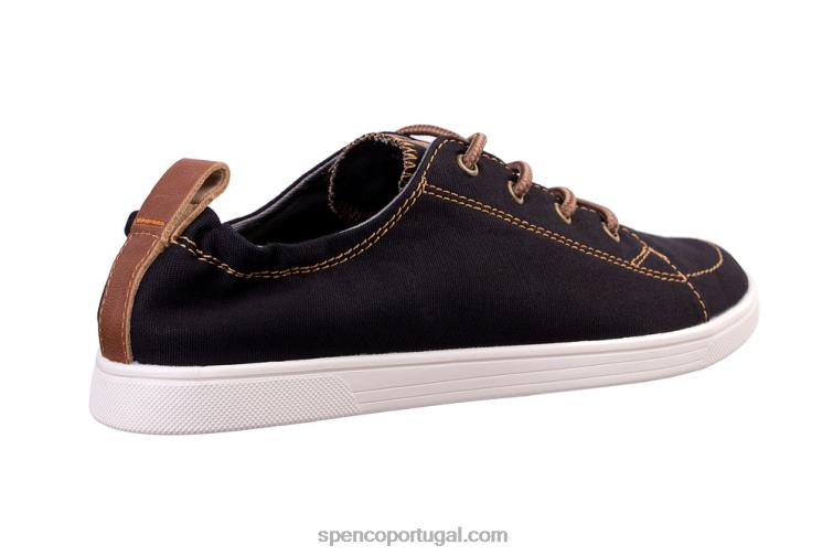 Spenco Footwear preto tela santa clara clássica 648F459 mulheres