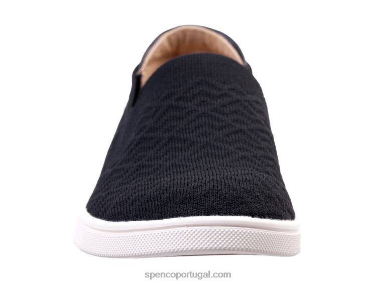 Spenco Footwear preto trecho de marinheiro 648F422 mulheres