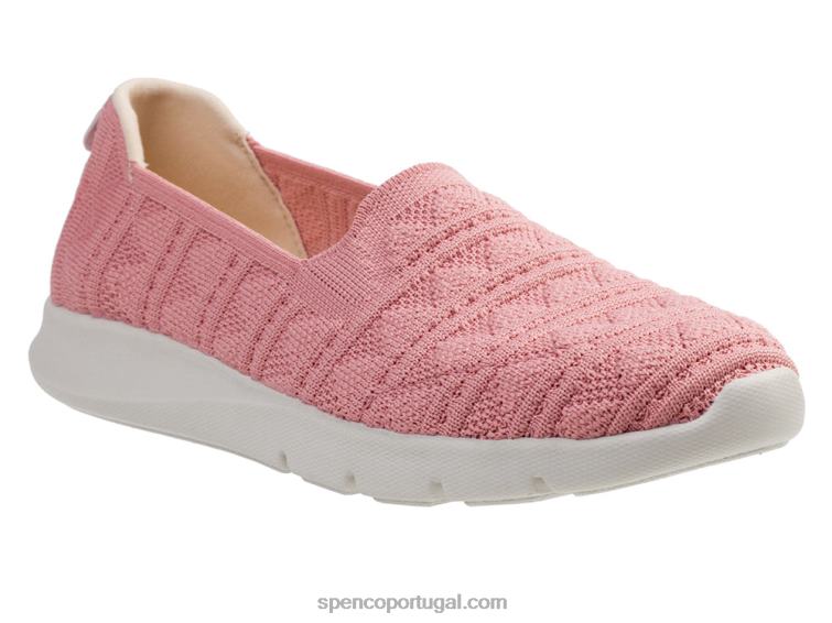 Spenco Footwear rosa bronzeado crochê elástico conforto 648F341 mulheres
