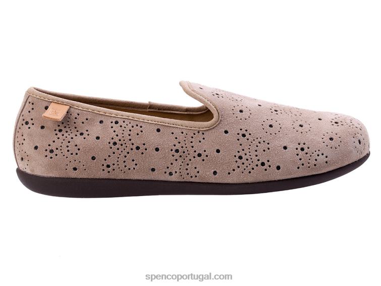 Spenco Footwear taupe claro balé paisley classico 648F568 mulheres
