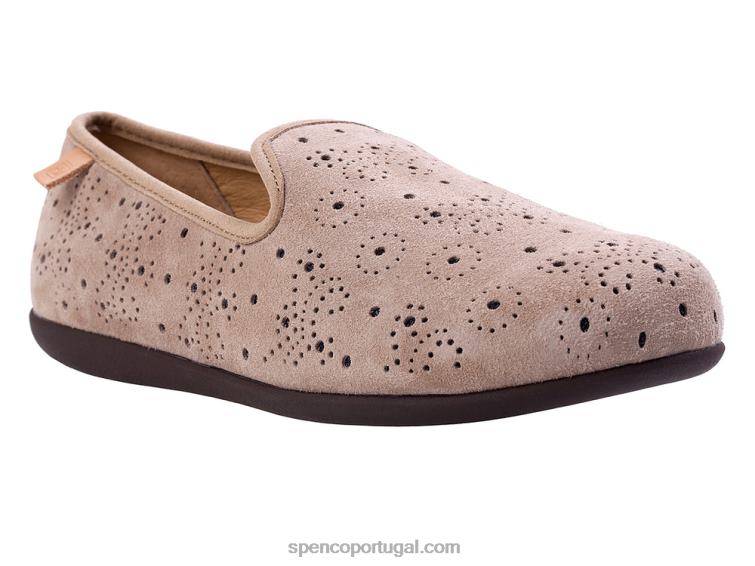 Spenco Footwear taupe claro balé paisley classico 648F568 mulheres